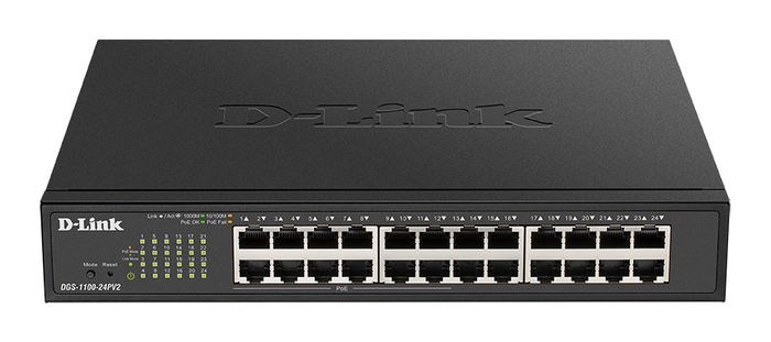 D-Link DGS-1100-24PV2/E Switch Smart Managed 24 ports Gigabit (12 PoE+)