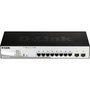 D-Link DGS-1210-10P/E Switch Géré PoE+ Gigabit 8 Ports + 2 Ports SFP, 120 W