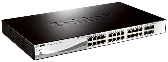 D-Link Switch Ethernet PoE+ Géré DGS-1210 Series, 24 Ports Gigabit PoE + 4 Ports Combo SFP, pour Réseau d'Entreprise avec Économies d'Énergie D-Link Switch Ethernet PoE+ Géré DGS-1210 Series, 24 Ports Gigabit PoE + 4 Ports Combo SFP, pour Réseau d'Entreprise avec Économies d'Énergie