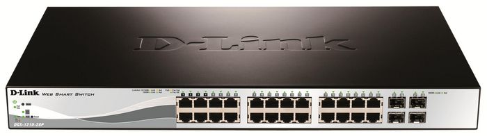 D-Link Switch Ethernet PoE+ Géré DGS-1210 Series, 24 Ports Gigabit PoE + 4 Ports Combo SFP, pour Réseau d'Entreprise avec Économies d'Énergie D-Link Switch Ethernet PoE+ Géré DGS-1210 Series, 24 Ports Gigabit PoE + 4 Ports Combo SFP, pour Réseau d'Entreprise avec Économies d'Énergie