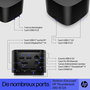HP Station d'accueil Thunderbolt 4 G4 280 W avec câble combo - Compatible multi-marques, jusqu'à 4 écrans 4K, ports multiples (USB-C, HDMI, DisplayPort, USB-A, RJ45)