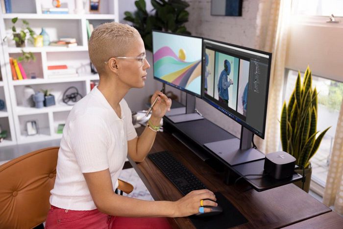 HP Station d'accueil Thunderbolt 4 G4 280 W avec câble combo - Compatible multi-marques, jusqu'à 4 écrans 4K, ports multiples (USB-C, HDMI, DisplayPort, USB-A, RJ45)