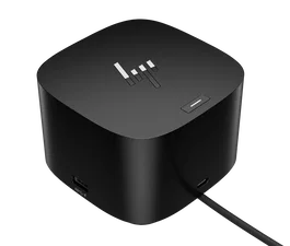 HP Station d'accueil Thunderbolt 4 G4 280 W avec câble combo - Compatible multi-marques, jusqu'à 4 écrans 4K, ports multiples (USB-C, HDMI, DisplayPort, USB-A, RJ45)