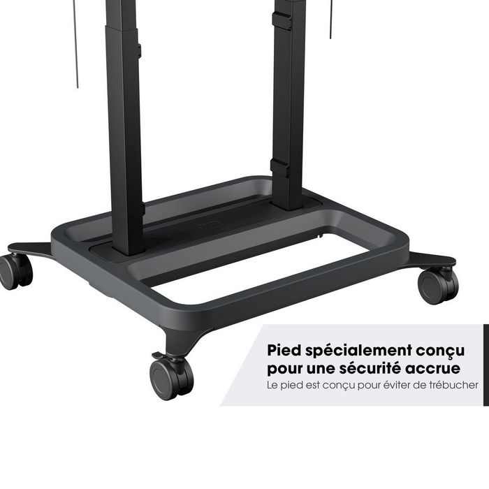 Vogel's RISE 5205 Chariot élévateur d'écran motorisé, réglable jusqu'à 980 mm, avec système de gestion de câbles et QuickRise, certifié TÜV/CE/UL/GS