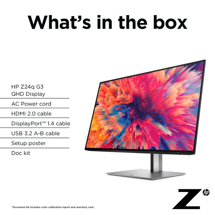 HP Z24q G3 QHD Noir (23,8 pouces)