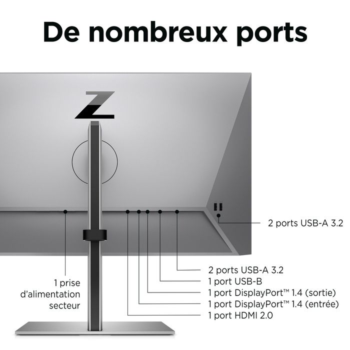 HP Z24q G3 QHD Noir (23,8 pouces)
