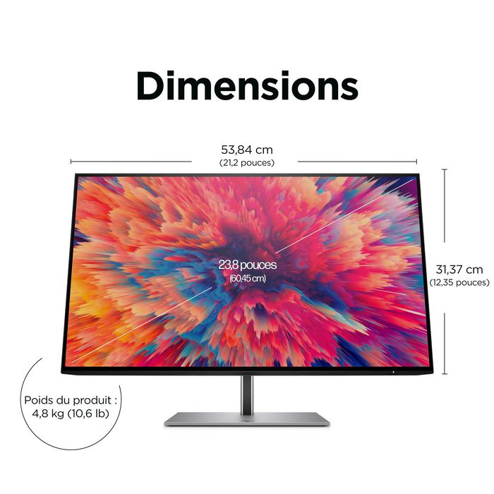 HP Z24q G3 QHD Noir (23,8 pouces)