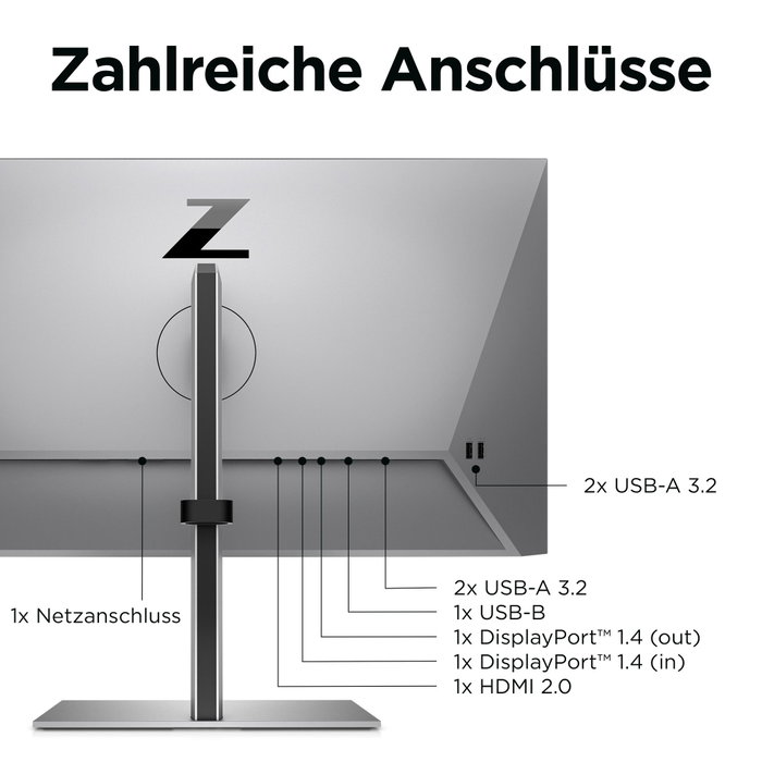 HP Z24q G3 QHD Argent 23,8 pouces