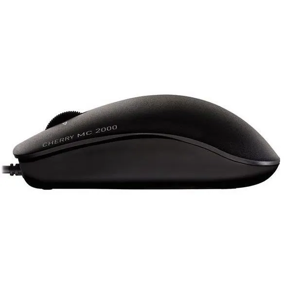 Cherry MC 2000 Souris Filaire Professionnelle Noire avec Molette Multidirectionnelle et Capteur Infrarouge 1600 DPI pour une Haute Précision sur Différentes Surfaces