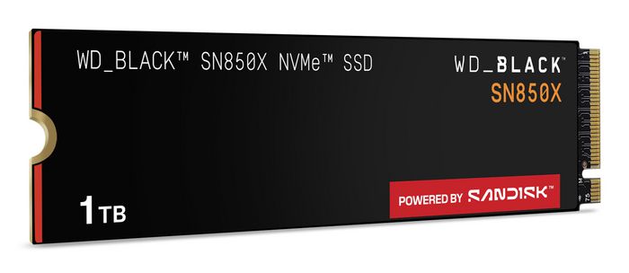 Western Digital WD_BLACK SN850X SSD NVMe PCIe Gen4 1 To - Disque SSD interne pour gaming, vitesses jusqu'à 7300 Mo/s