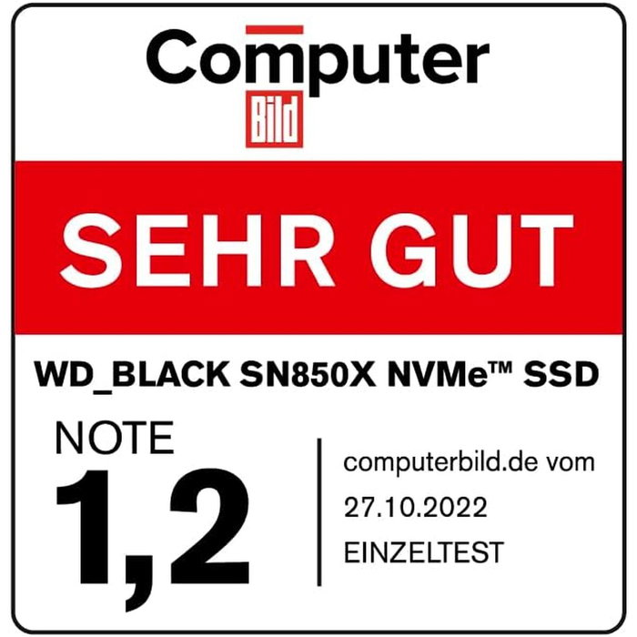 Disque dur Western Digital SN850X 1 TB SSD Disque dur Western Digital SN850X 1 TB SSD