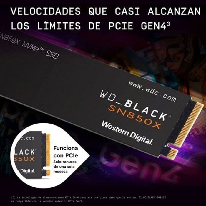 Western Digital WD_BLACK SN850X NVMe SSD 2 To M.2 Western Digital WD_BLACK SN850X NVMe SSD 2 To M.2