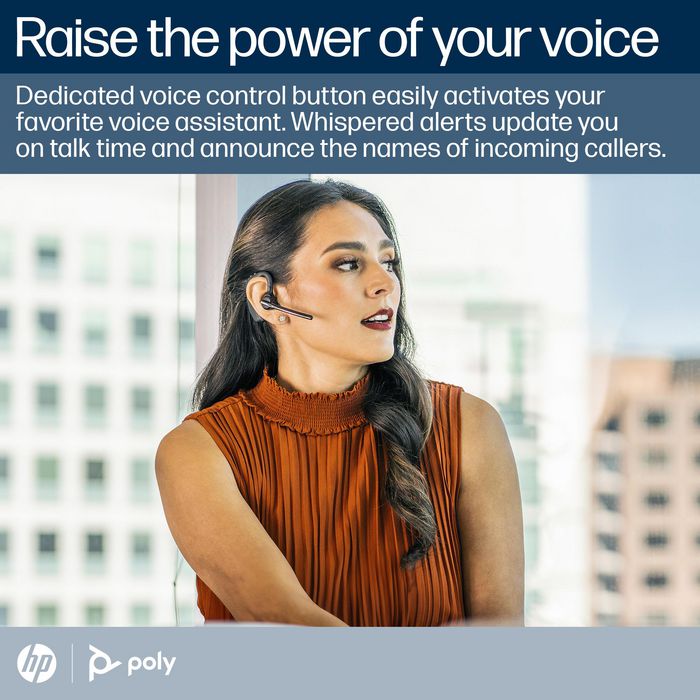 Poly Voyager 5200 - Casque téléphonique professionnel Bluetooth avec adaptateur USB-A et dongle BT700 - Réduction de bruit - Pour bureau et mobilité Poly Voyager 5200 - Casque téléphonique professionnel Bluetooth avec adaptateur USB-A et dongle BT700 - Réduction de bruit - Pour bureau et mobilité