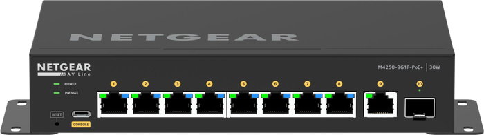 NETGEAR GSM4210PD-100EUS Switch 10 ports, 8x PoE+ 110W, 1x1G, 1xSFP
