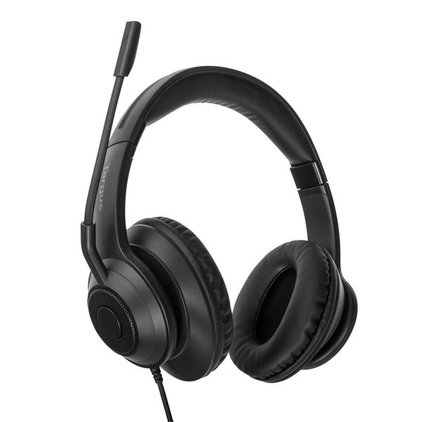 Targus AEH102GL Casque Stéréo Filaire Noir USB pour Appels et Musique