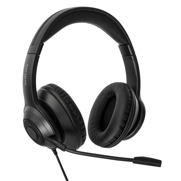 Targus AEH102GL Casque Stéréo Filaire Noir USB pour Appels et Musique