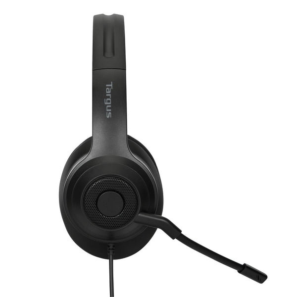 Targus AEH102GL Casque Stéréo Filaire Noir USB pour Appels et Musique