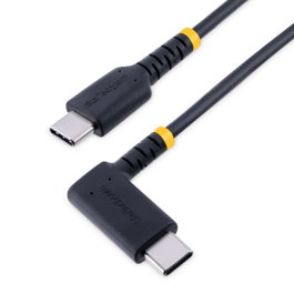 Startechcom Câble USB-C coudé 30 cm, Noir