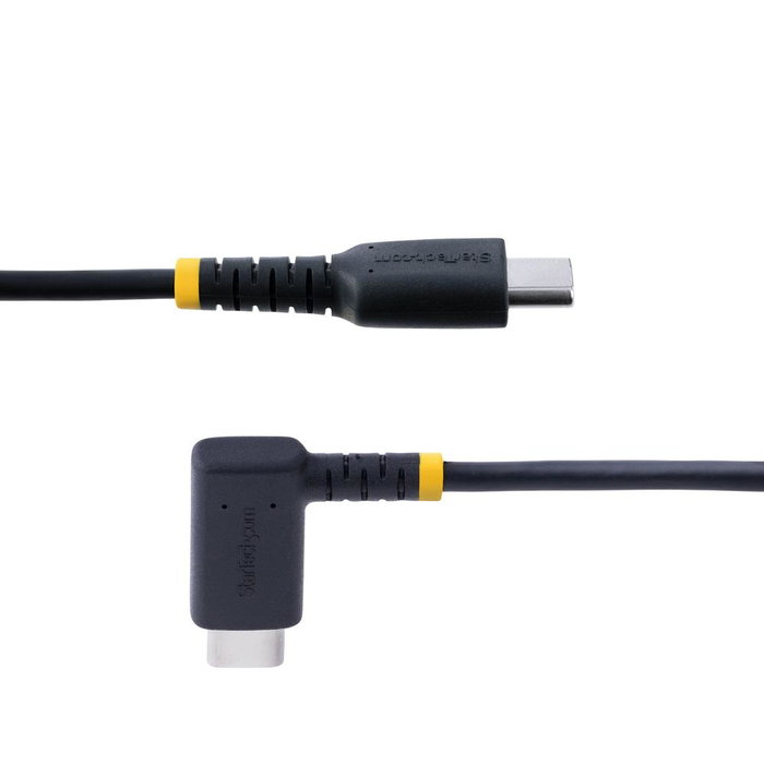 Startechcom Câble USB-C 2 mètres angle droit pour Charge Rapide Power Delivery 60W et Synchronisation USB 2.0