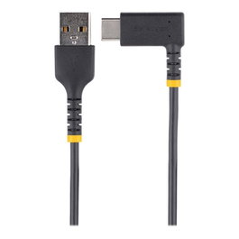 StarTech.com câble USB-A vers USB-C acodé 15 cm - charge rapide 60W - synchronisation - robuste