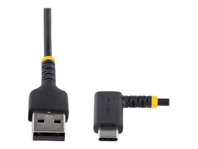 StarTech.com câble USB-A vers USB-C acodé 15 cm - charge rapide 60W - synchronisation - robuste