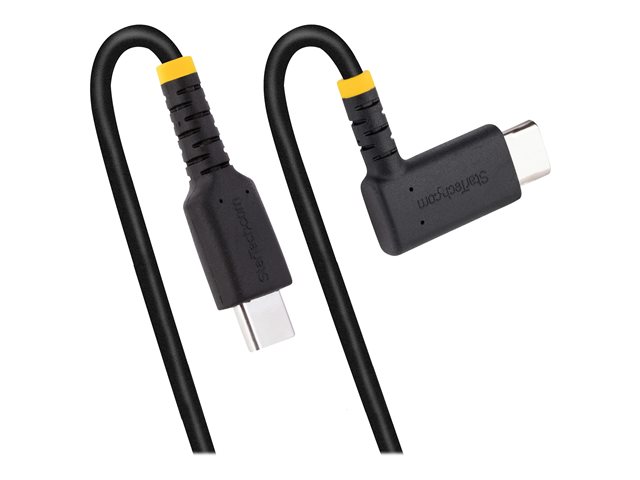 Startech USB-C vers USB-C 15cm Coudé PD 60W Charge Rapide Charge et Synchronisation