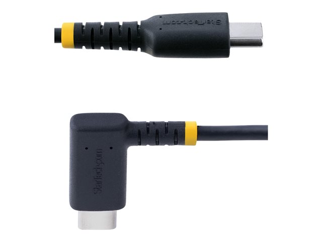 Startech USB-C vers USB-C 15cm Coudé PD 60W Charge Rapide Charge et Synchronisation