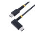 Startech USB-C vers USB-C 15cm Coudé PD 60W Charge Rapide Charge et Synchronisation