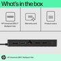 HP Concentrateur multiport universel USB-C avec 7 ports, HDMI 2.0, DisplayPort et câble passthrough pour PC et écrans 4K