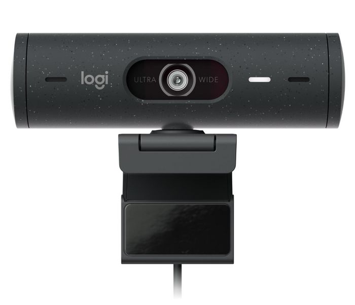 Logitech Brio 505 Webcam professionnelle 4K UHD HDR, certifiée Teams/Meet/Zoom, avec volet de confidentialité, mode Affichage et cadrage automatique