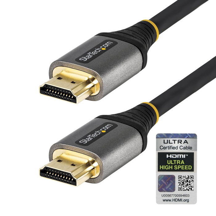 Startech HDMM21V50CM Câble HDMI 2.1 Ultra Haute Vitesse 8K 0.5 M Mâle à Mâle 48Gbps HDR eARC Startech HDMM21V50CM Câble HDMI 2.1 Ultra Haute Vitesse 8K 0.5 M Mâle à Mâle 48Gbps HDR eARC