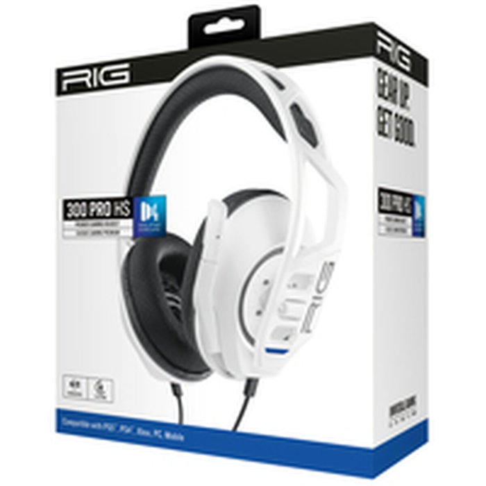 Casques avec Micro Gaming Nacon RIG 300 PRO HS Blanc Casques avec Micro Gaming Nacon RIG 300 PRO HS Blanc