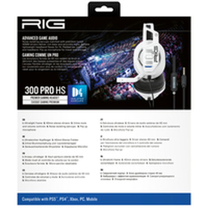 Casques avec Micro Gaming Nacon RIG 300 PRO HS Blanc Casques avec Micro Gaming Nacon RIG 300 PRO HS Blanc