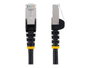 Startechcom Câble Réseau Cat6a 0,5m Noir Snagless PoE++ RJ45 S/FTP LSZH