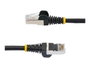 Startechcom Câble Réseau Cat6a 0,5m Noir Snagless PoE++ RJ45 S/FTP LSZH