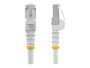 StarTech.com Cable Réseau Cat6a 0,5m Blanc Snagless PoE++ 100W LSZH RJ45