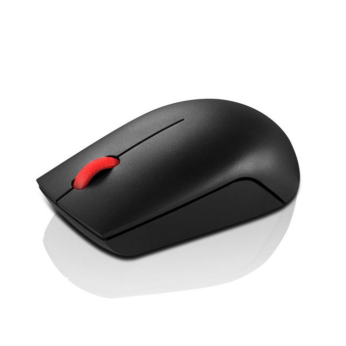 Lenovo Souris Sans Fil Optique Compacte 3 Boutons Noir avec Récepteur USB et Pile AA