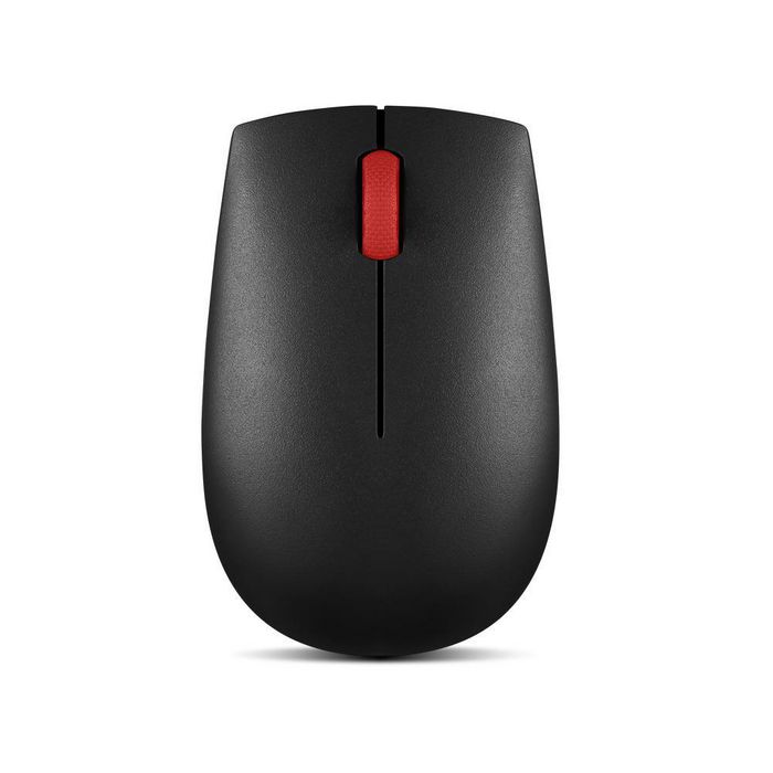 Lenovo Souris Sans Fil Optique Compacte 3 Boutons Noir avec Récepteur USB et Pile AA