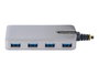 Startech.com Hub USB-C 4 Ports USB-A 5 Gbps HB30C4A1A1B - Concentrateur pour Ordinateur Portable, Tablette, Plug and Play