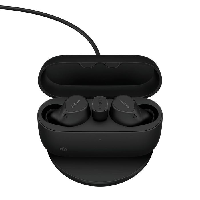 Jabra Evolve2 Buds - Écouteurs True Wireless professionnels avec ANC, Bluetooth Multipoint, adaptateur USB et autonomie 33h - Certifiés Microsoft Teams, Zoom