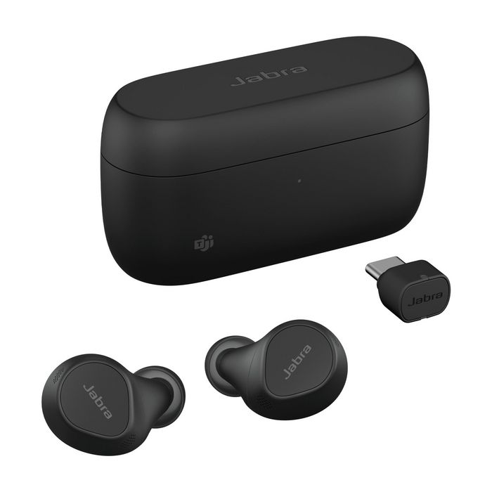 Jabra Evolve2 Buds - Écouteurs True Wireless professionnels avec ANC, Bluetooth Multipoint, adaptateur USB et autonomie 33h - Certifiés Microsoft Teams, Zoom