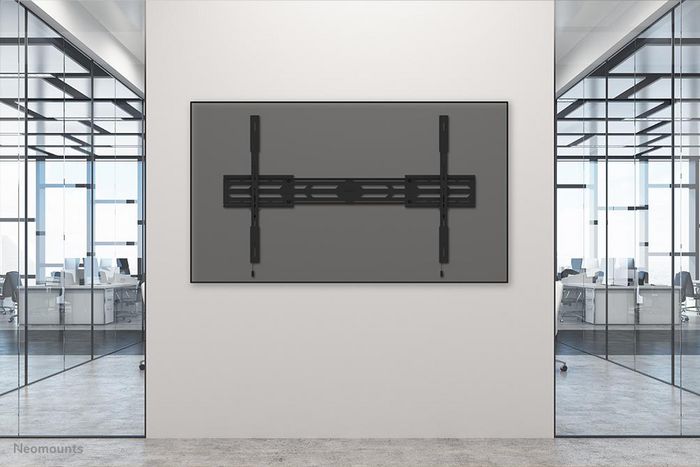 Neomounts WL30S-950BL19 Support mural fixe pour écran TV 55 à 110 pouces (jusqu'à 160 kg) - Compatible VESA 100x100 à 1500x900 mm avec système magnétique pull & release - Noir