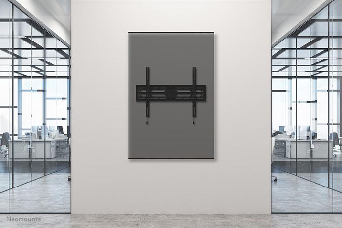 Neomounts WL30S-950BL19 Support mural fixe pour écran TV 55 à 110 pouces (jusqu'à 160 kg) - Compatible VESA 100x100 à 1500x900 mm avec système magnétique pull & release - Noir