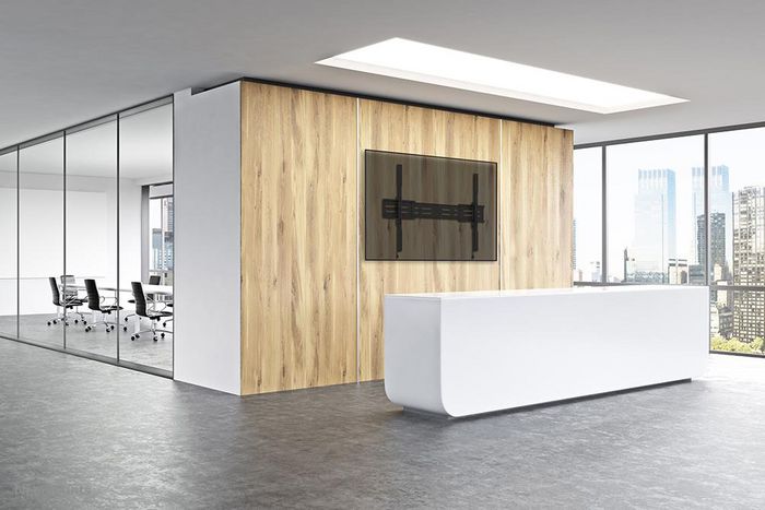 Neomounts WL30S-950BL19 Support mural fixe pour écran TV 55 à 110 pouces (jusqu'à 160 kg) - Compatible VESA 100x100 à 1500x900 mm avec système magnétique pull & release - Noir