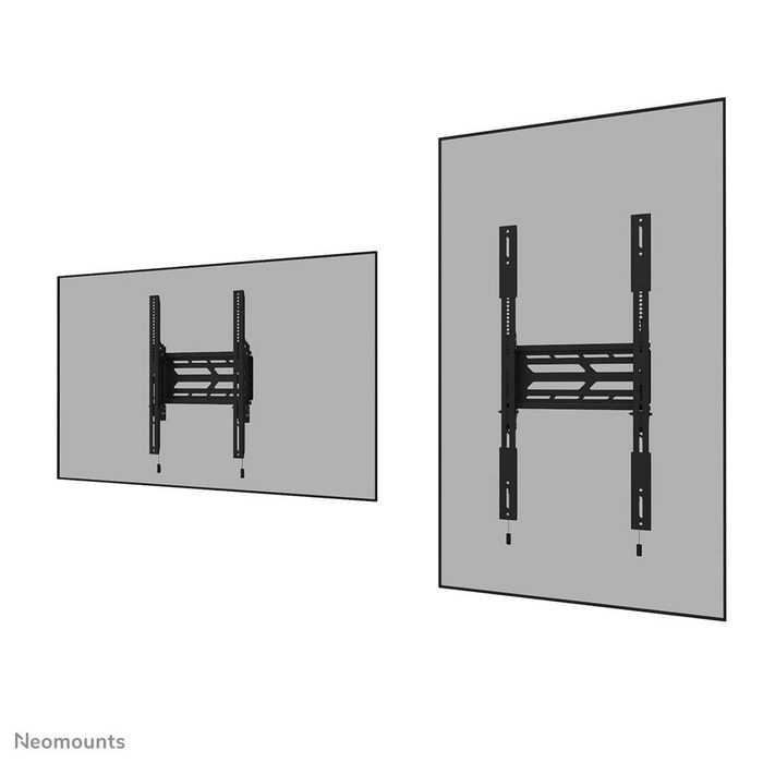 Neomounts WL30S-950BL19 Support mural fixe pour écran TV 55 à 110 pouces (jusqu'à 160 kg) - Compatible VESA 100x100 à 1500x900 mm avec système magnétique pull & release - Noir