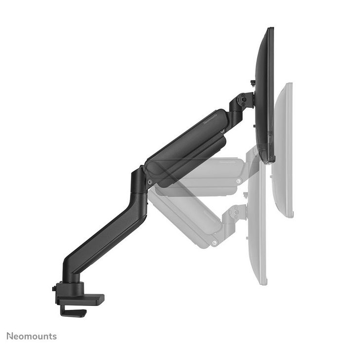 Neomounts DS70-450BL1 Support de Bureau à Pivot Complet pour Écran 17 à 42", Max 15 kg, VESA 100x100, Réglage Hauteur Gaz, Noir