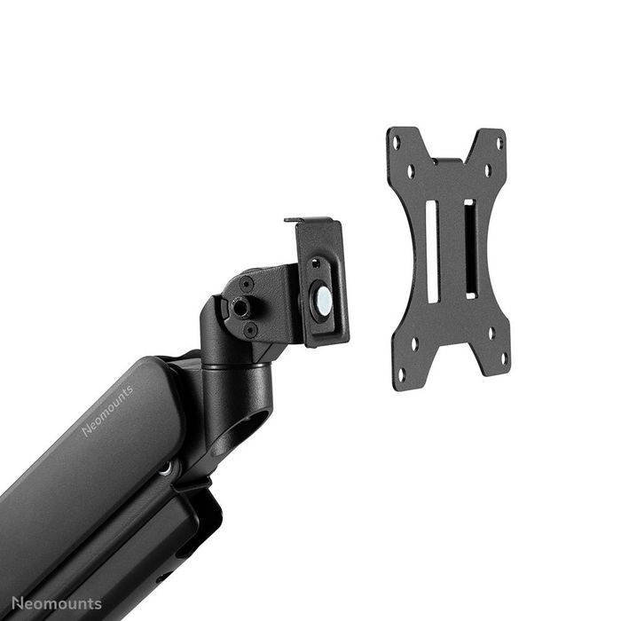 Neomounts DS70-450BL1 Support de Bureau à Pivot Complet pour Écran 17 à 42", Max 15 kg, VESA 100x100, Réglage Hauteur Gaz, Noir