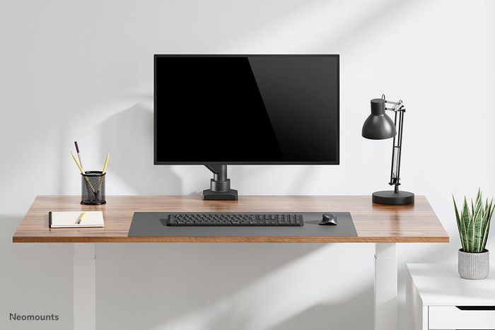 Neomounts DS70-450BL1 Support de Bureau à Pivot Complet pour Écran 17 à 42", Max 15 kg, VESA 100x100, Réglage Hauteur Gaz, Noir