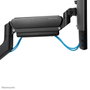 Neomounts DS70-450BL1 Support de Bureau à Pivot Complet pour Écran 17 à 42", Max 15 kg, VESA 100x100, Réglage Hauteur Gaz, Noir