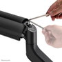 Neomounts DS70-450BL1 Support de Bureau à Pivot Complet pour Écran 17 à 42", Max 15 kg, VESA 100x100, Réglage Hauteur Gaz, Noir